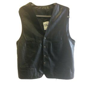 Maria Isabel Genuine Leather Motorcycle Vest XL